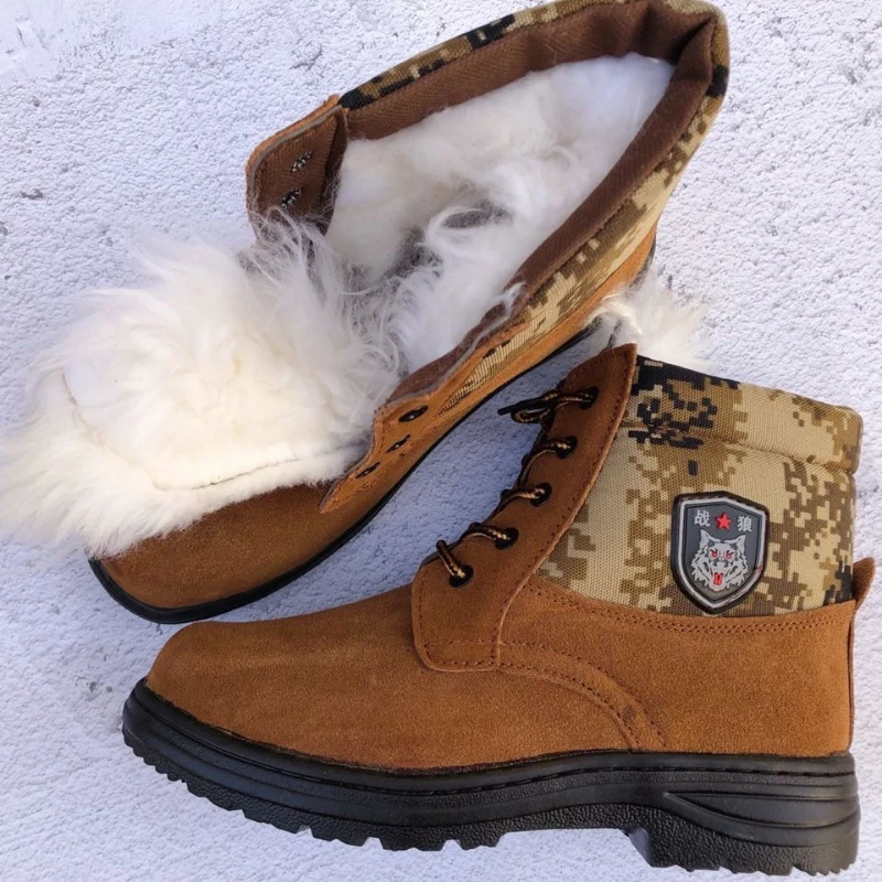 

Женские зимние ботинки Lisapie, осенне-зимние женские ботильоны, уличные теплые ботинки со шнуровкой, большой размер 38-45