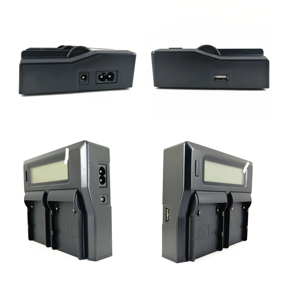 Аккумуляторная батарея 6800 мАч + двойное зарядное устройство с ЖК-экраном для Canon