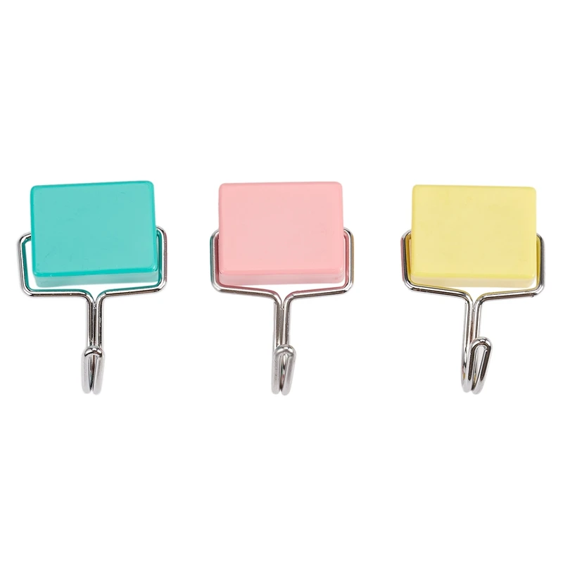 

3X Super Suction Magnetic Hooks Stick Hook Kitchen Refrigerator Powerful Magnet Microwave Refrigerator Hanging Hooks