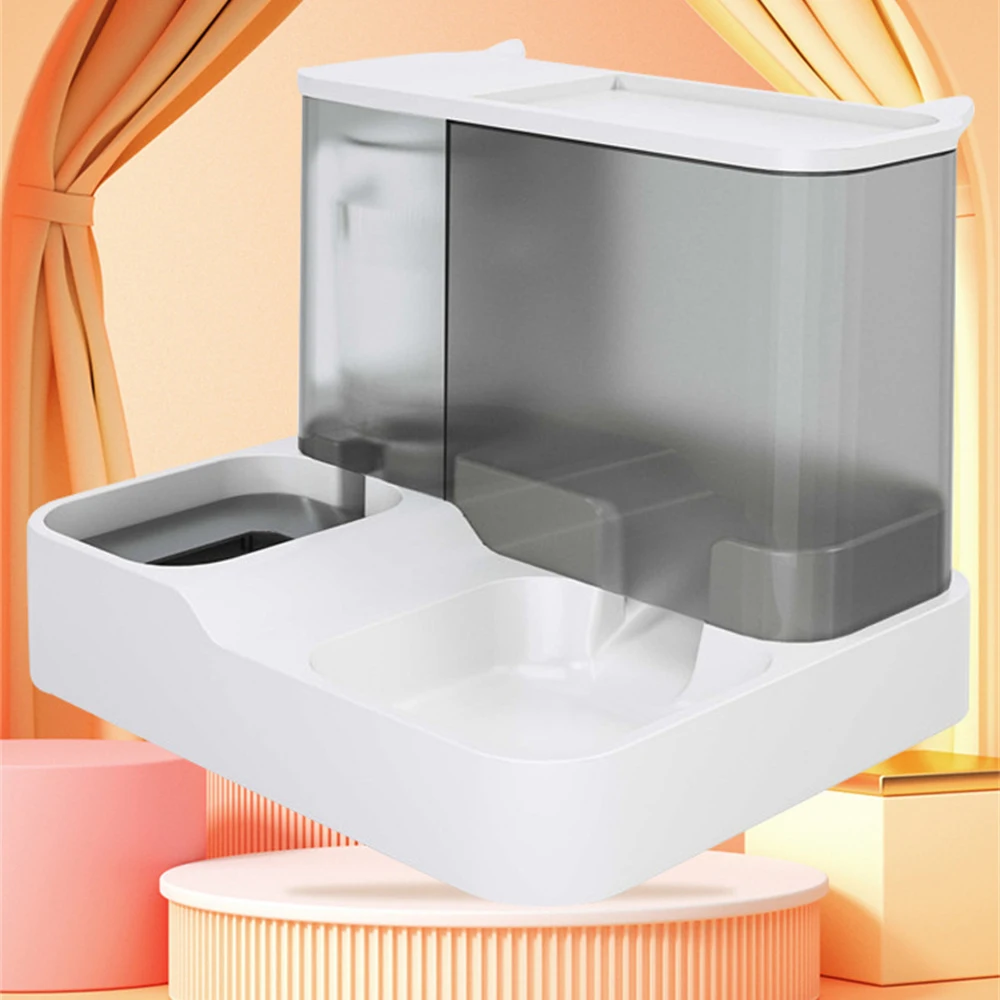 

Large Capacity Cat Automatic Feeder Water Dispenser Wet and Separation Dog Food Container Drinking Water Bowl Pet Supplies