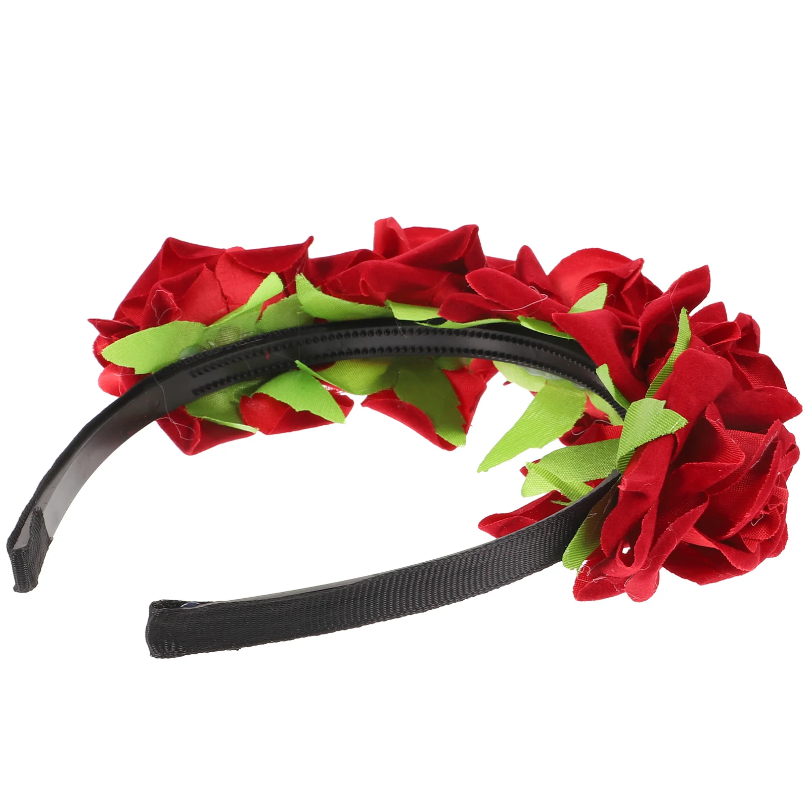 Цветочная гирлянда с розой повязка на голову креативный обруч для волос богемный