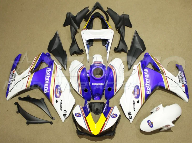 

New ABS Motorcycle Fairing Kit Fit For Yamaha YZF-R3 YZF-R25 2015 2016 2017 2018 15 16 17 18 Custom Blue White Cool