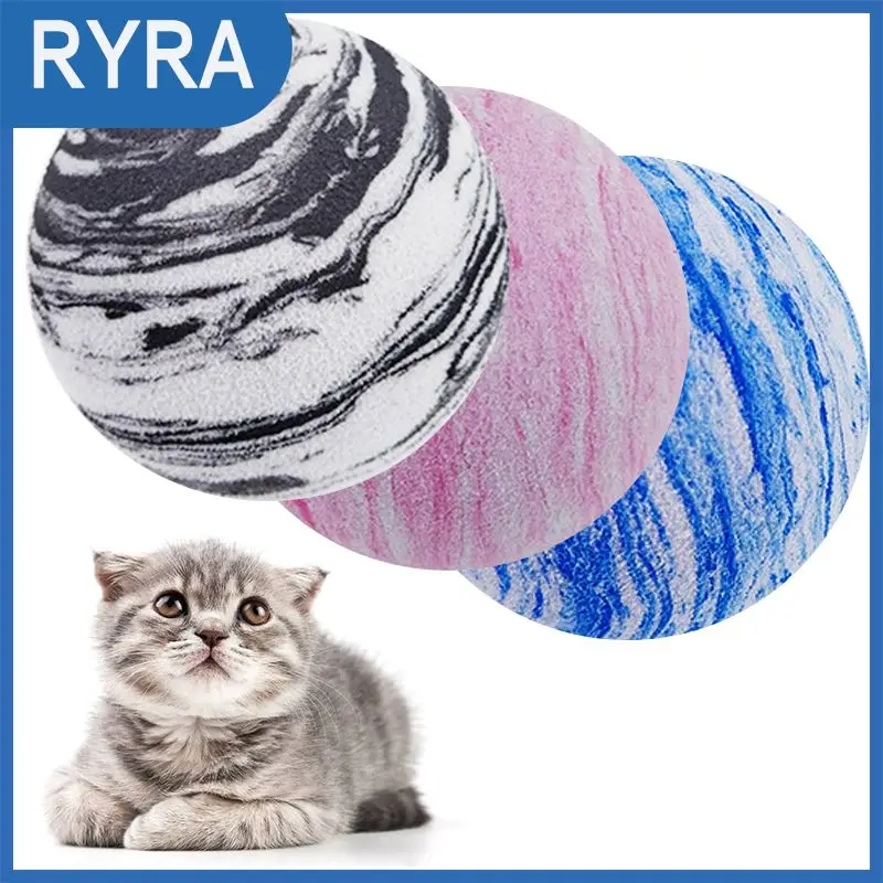 

Colorful EVA Pet Dog Cat Ball Toy EVA Planet Texture Pet Balls Cat Toys Sisal Rope Weave Ball Play Cute Chewing Catch Toys Tools