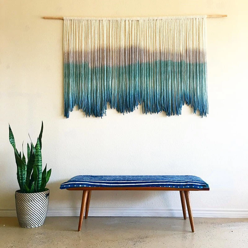 

Oversized Bohemian Hand Woven Dyed Tapestry Homestay Decoration ModelRoom Painting Nordic Ins Hanging Cloth Home DecorationX720Y