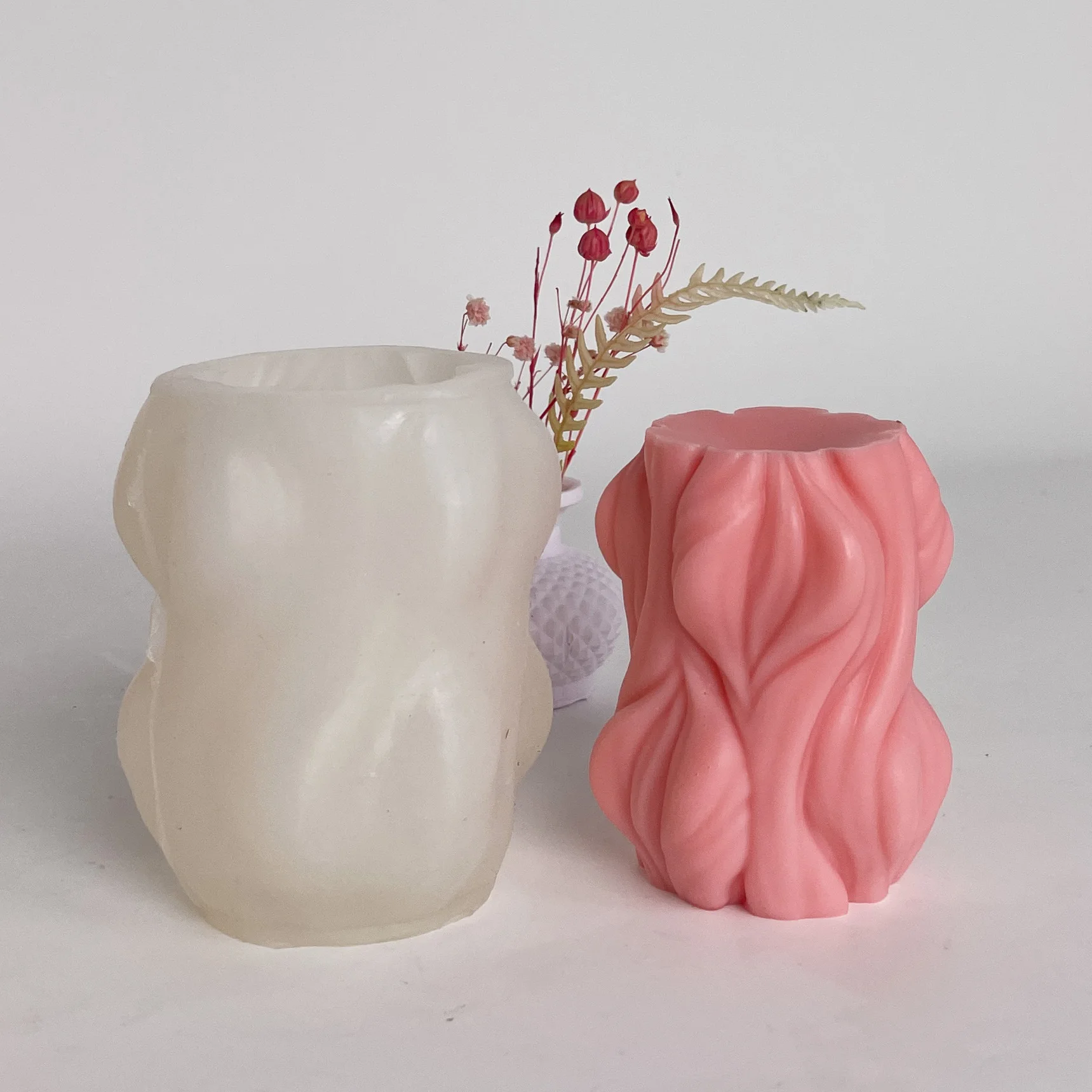 

Силиконовая форма «сделай сам» для волнистых свечей, ароматерапия, гипсовое украшение, силиконовая форма с ароматным камнем, новый продукт от производителя 8320S