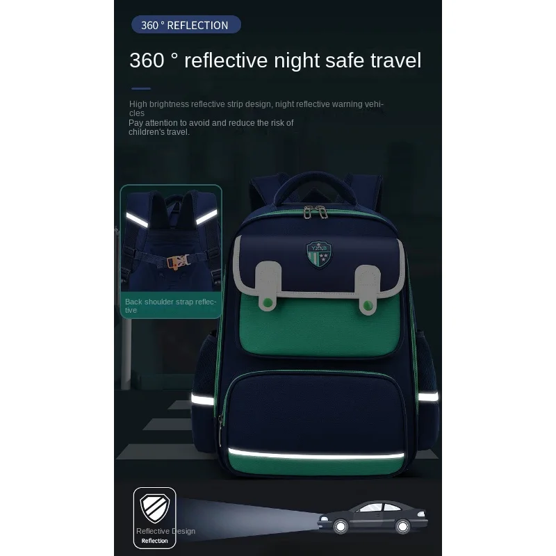 New Boys Primary School Bags for Kids Children Teens Girls Backpack Large Capacity Waterproof Bookbag Multiple Pockets Schoolbag