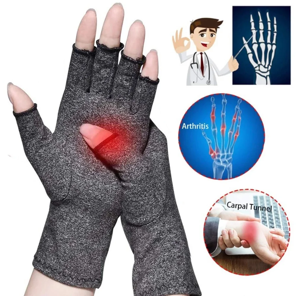 

1 Pair Arthritis Gloves Touch Screen Anti Therapy Compression Warm Ache Pain Joint Relief Wrist Support