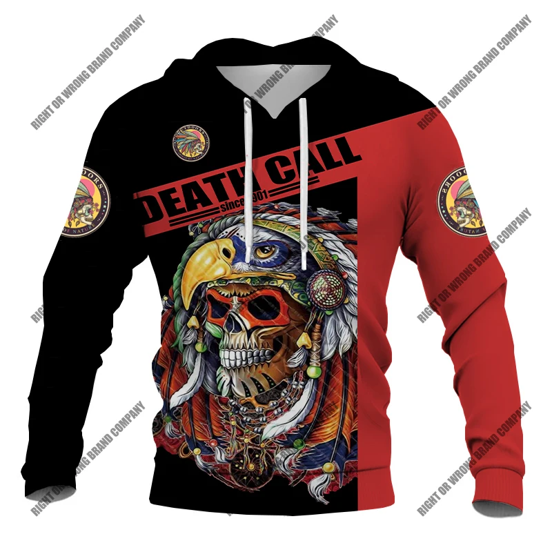 Модный пуловер Lndian с изображением черепа женская верхняя одежда уличный в стиле