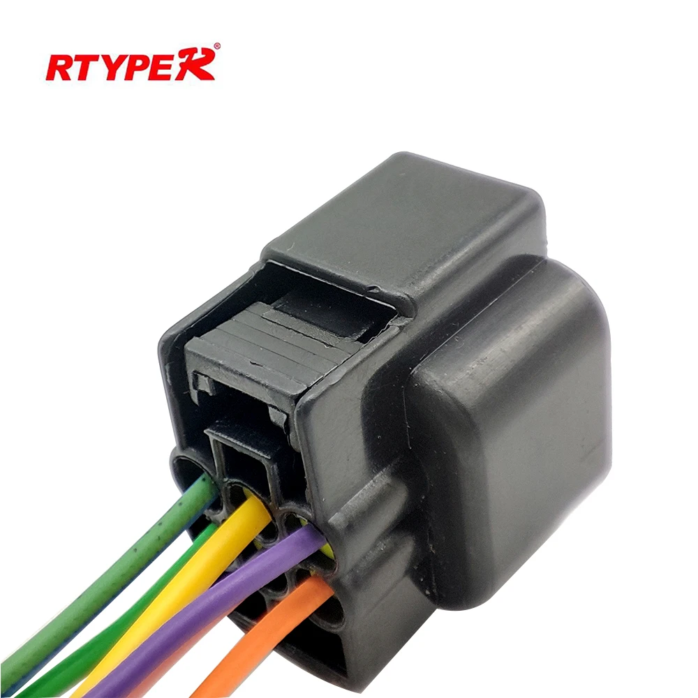 1/5/10 комплект 6-контактный Женский Водонепроницаемый Черный Автомобильный разъем