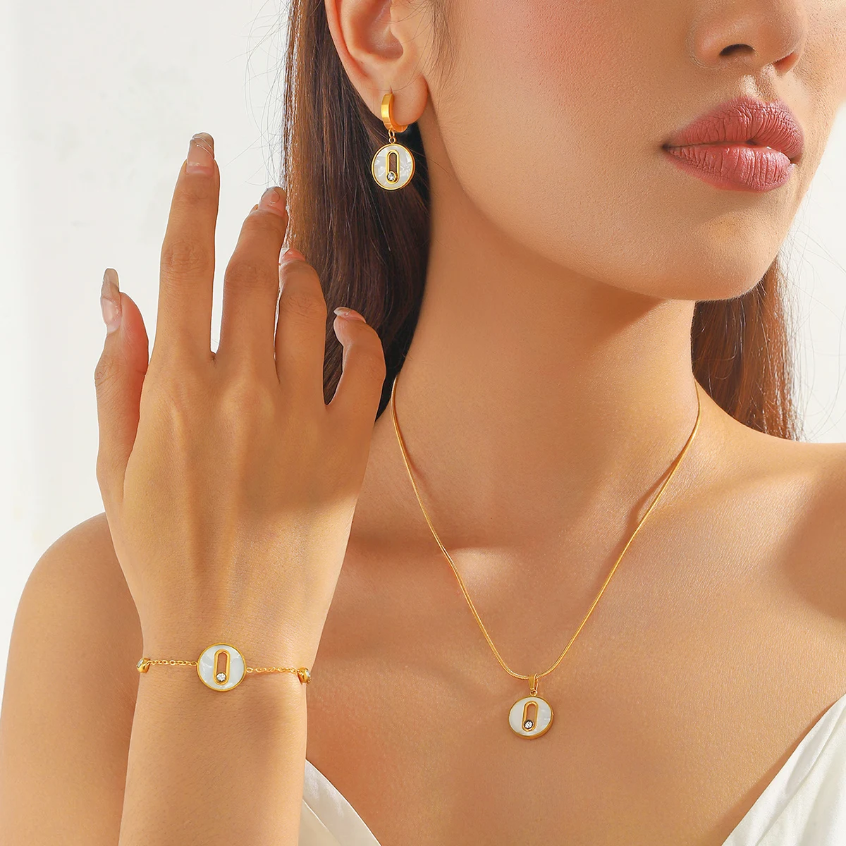 XIYANIKE 316L круглый белый корпус из нержавеющей стали креативный подвижный браслет с