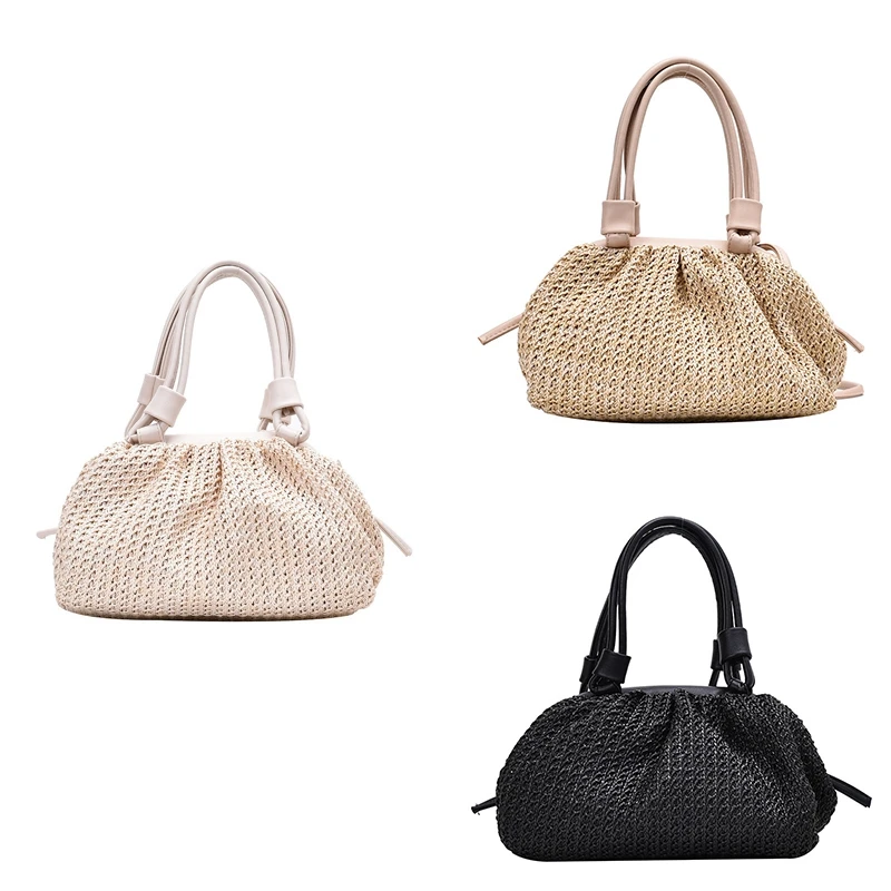 

Соломенные плетеные облачные сумки для женщин, летние сумки, сумка на плечо, летние праздничные женские сумки