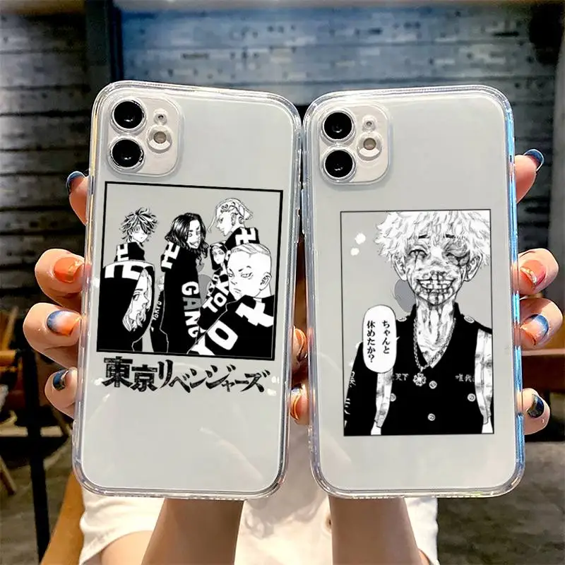 

Tokyo Revengers Manjiro Sano Phone Case For iphone 13 12 11 8 7 plus mini x xs xr pro max Transparent soft