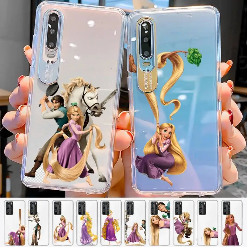 

Disney Rapunzel Phone Case for Samsung A51 A52 A71 A12 for Redmi 7 9 9A for Huawei Honor8X 10i Clear Case