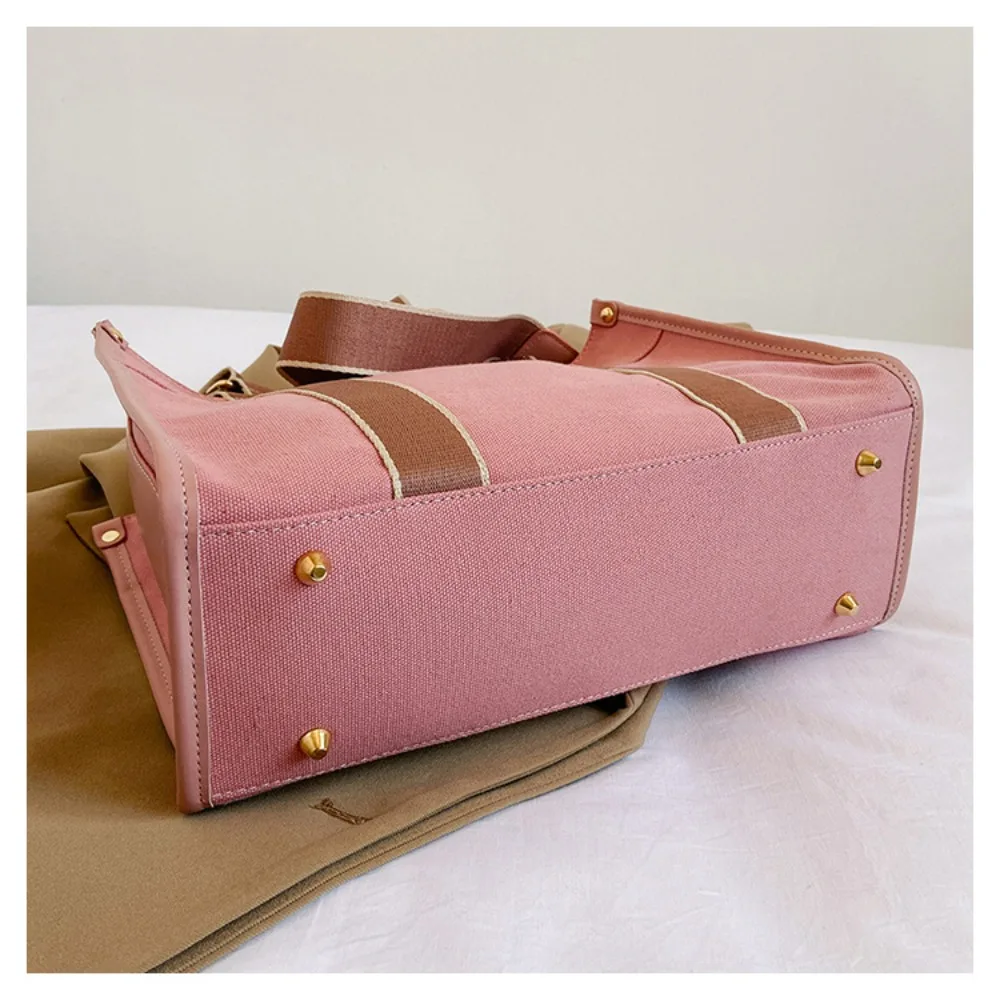 Вместительная Холщовая Сумка-тоут высокого качества стильная повседневная