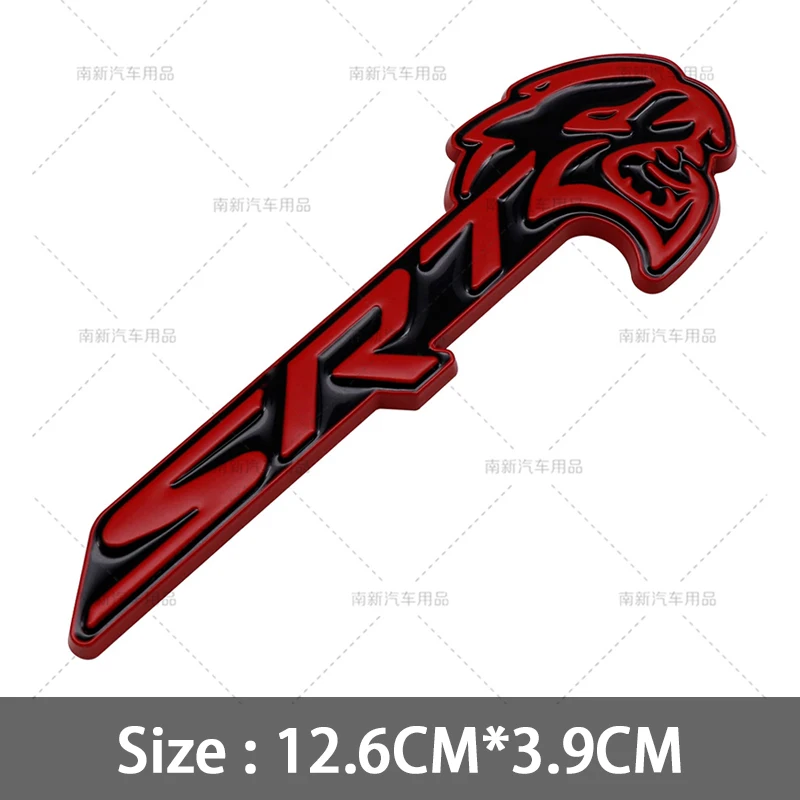 3D металлические наклейки Srt Hellcat, эмблема передней решетки автомобиля, эмблема заднего багажника, демон, значок для зарядного устройства, дротика Durango Caliber Journey Caravan Ram