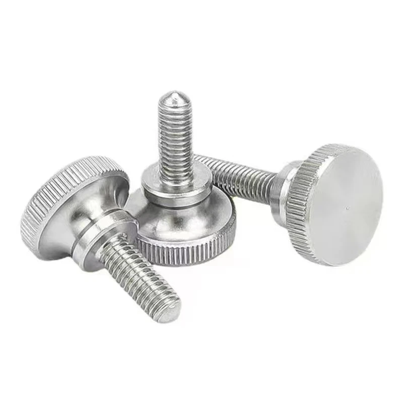 Stainless Steel M3M4M5M6M8 Knurled Thumb Screws Hand Step Handle Twist Adjusting Bolts Large Flat Round Head Tornillos Parafuso images - 6