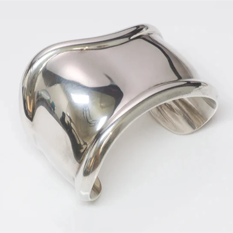 

Luxury 925 Silver Jewelry Elsa Peretti Bracelet Irregular Left Hand 43MM Wide Ladies Fashion Gift 1:1 LOGO TIFF Bracelet