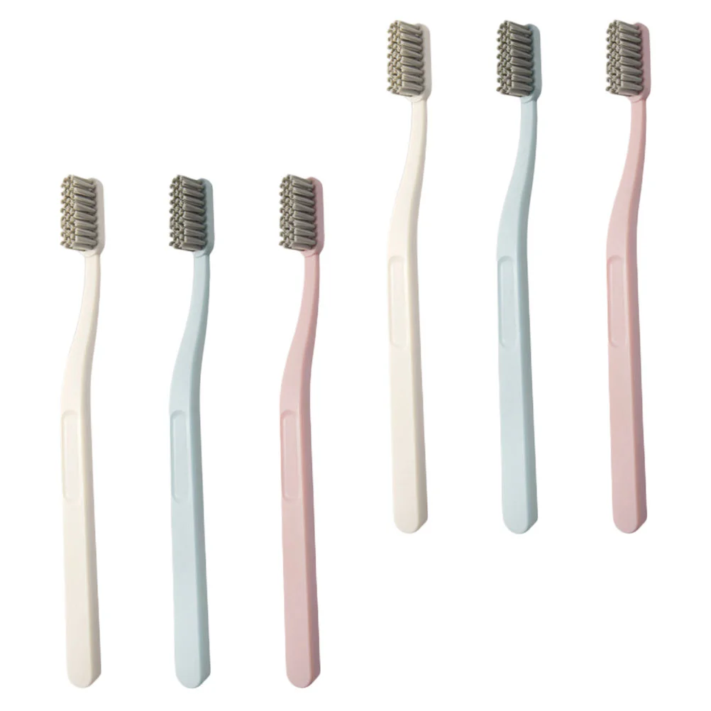 

6 Pcs Brush Cleaner Care Tools Organic Toothbrushes Adults Toothbrushes Doitool Tooth Cleaners Portable Adult Stiff Brush