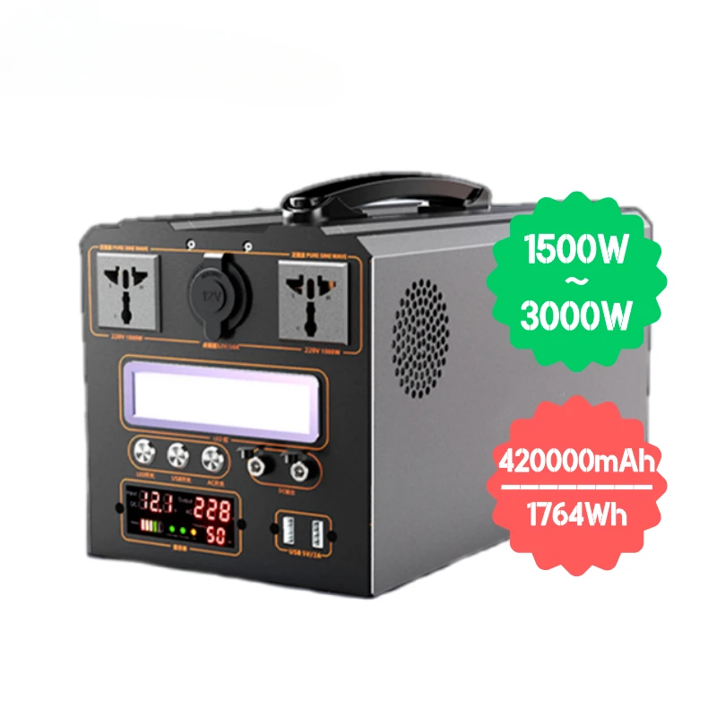 

200 300W 500W 1000W 1500W AC DC Type-C USB Output Portable Batteries Energy Storage Power Station Lithium Batteries