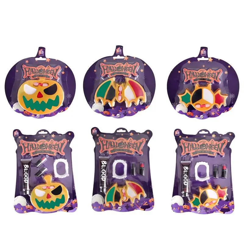 

Kids Makeup Kit Safe Washable Harmless Makeup Kit Portable Halloween Accessories Makeup Set Unique Kids Product For Students