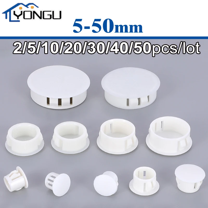 

Круглые пластиковые заглушки с защелками на отверстиях для мебели, 2-50 шт