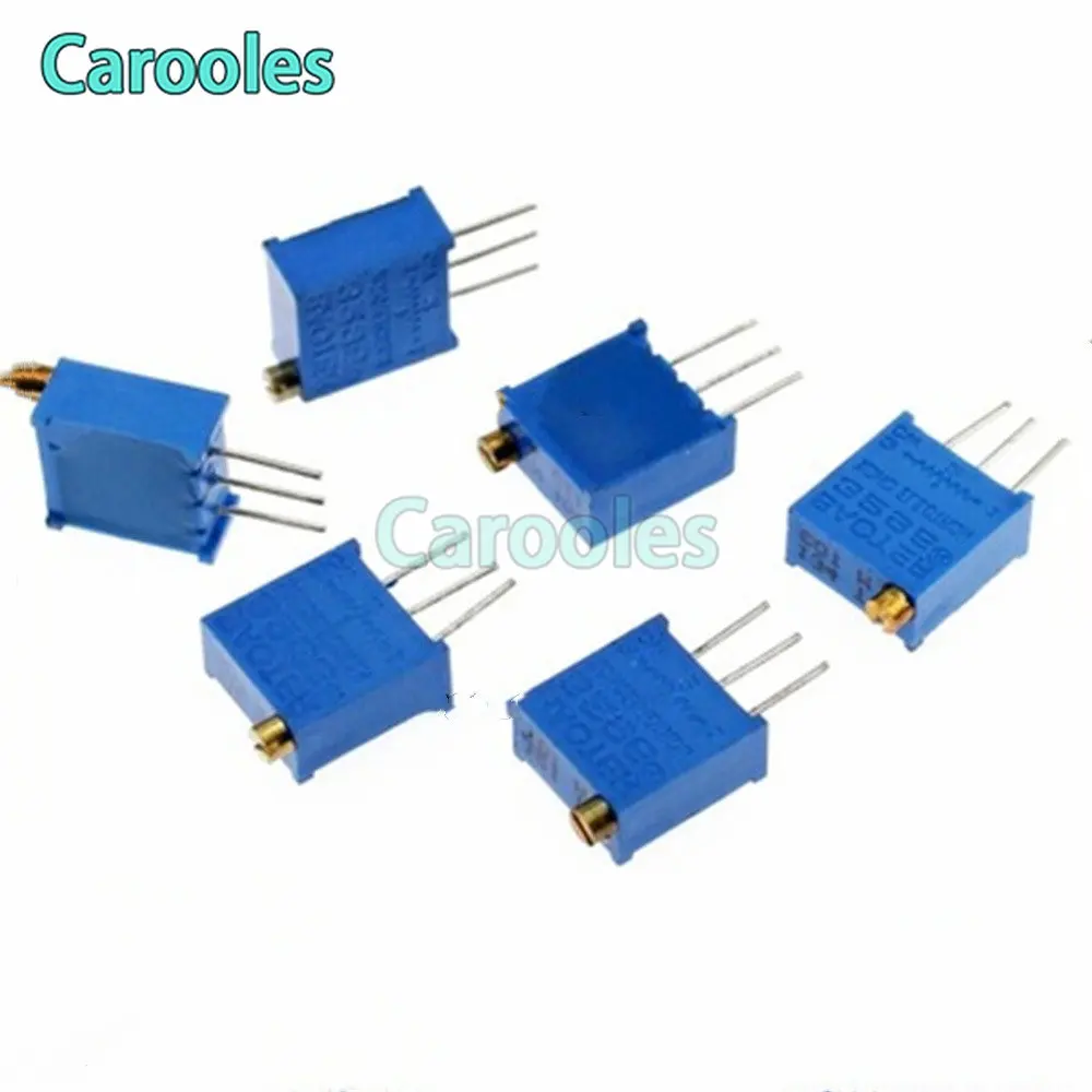 

10PCS High Precision 3296 potentiometer Kit 3296W Variable Resistor 100R -1M 200R 500R 1k 2k 5K 10K 20K 50K 100K 200k 500k