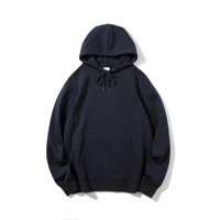 2022 healthy hooded pullover sweater arriveguide solid color sweater blank cotton polyester loose style