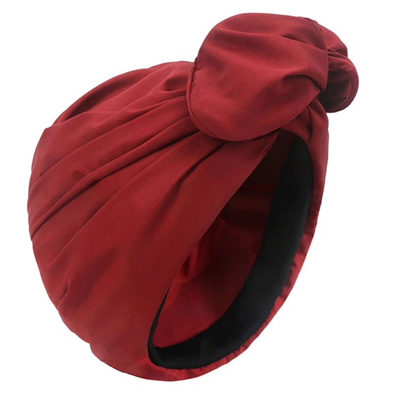 

Delicate Solid Color Head Wrap Muslim Turban Scarf Cap Beanies Hat Women Headpiece for Ladies Women Anniversary