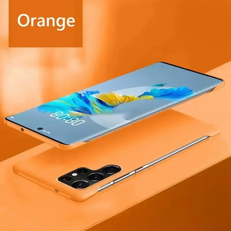 Безрамный тонкий чехол с твердой задней крышкой для Samsung Galaxy S25 S23 FE S24 Ultra S21 S22 Plus 5G