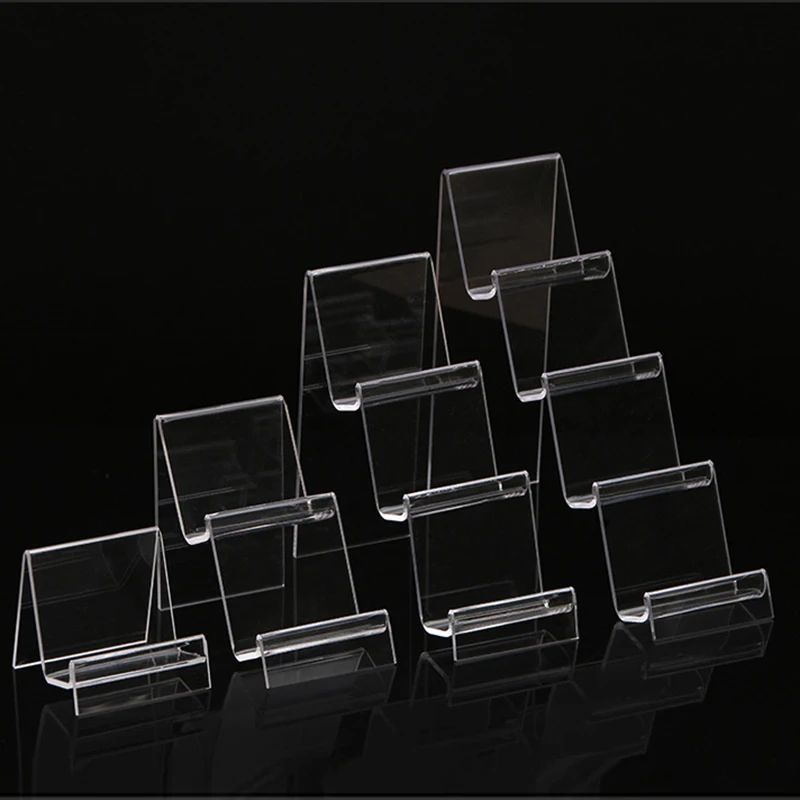 Прозрачная акриловая полка для демонстрации мобильного бумажника подставка