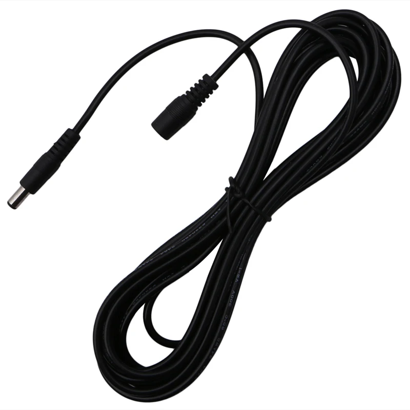 

5.5mm x2.1mm Female To Male Adapter DC Power Extension Cord Lead Connector Cable
