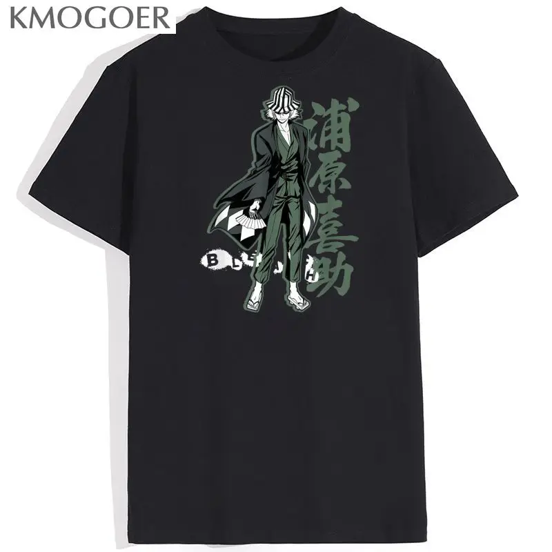 

Отбеливатель Kisuke с вертикальной планкой, забавная Мужская одежда, повседневная футболка, Винтажная футболка, Мужская кавайная одежда, летн...