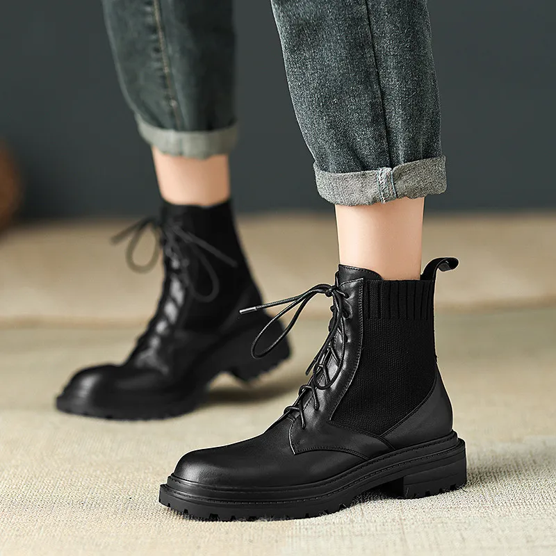 FEDONAS/Популярные Модные женские ботильоны Рабочая Повседневная Уличная обувь на