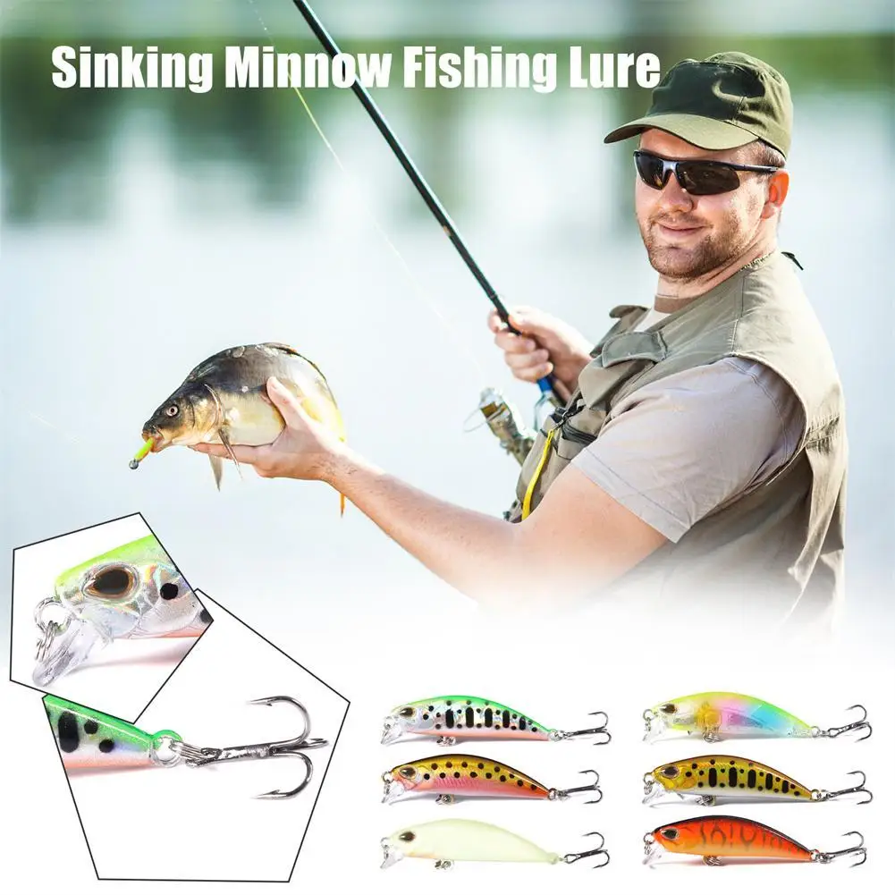 

Fishing Minnow Lure Tackle Sinking Fishing Artificial Swing Mini Floating Lure Crankbait Minnow Crank Lures Artificial Bait
