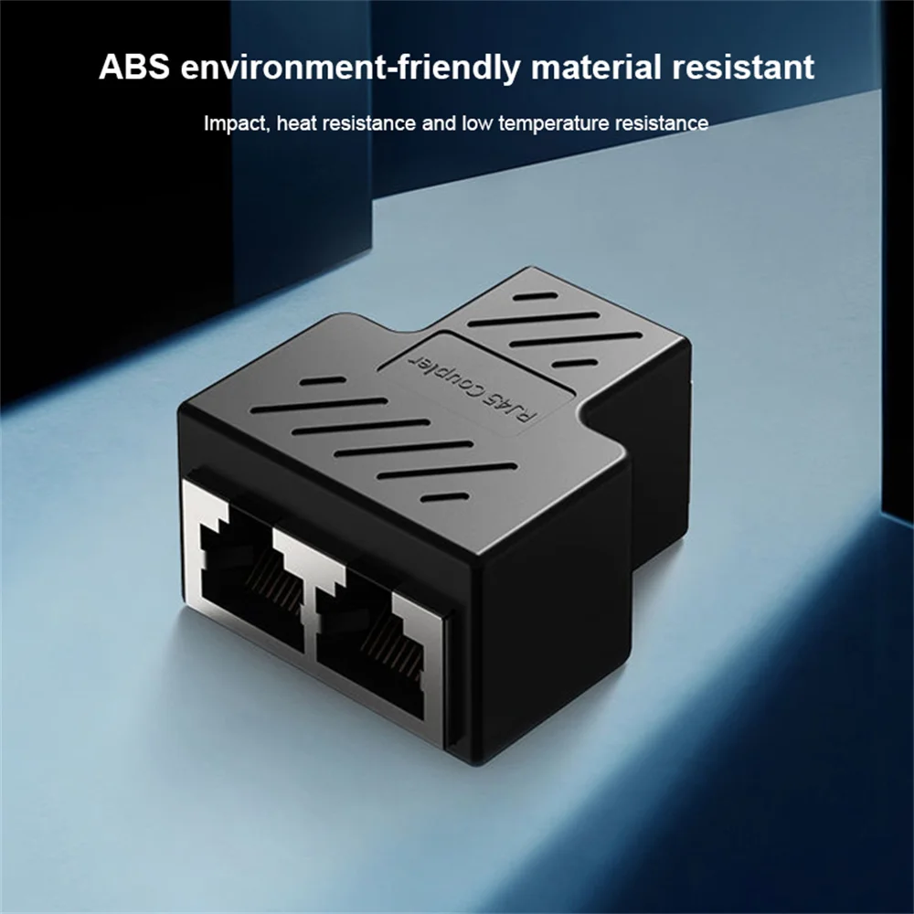 Удлинитель сетевой кабельный разветвитель порт Rj45 штекер-2 гнезда Lan для ноутбука