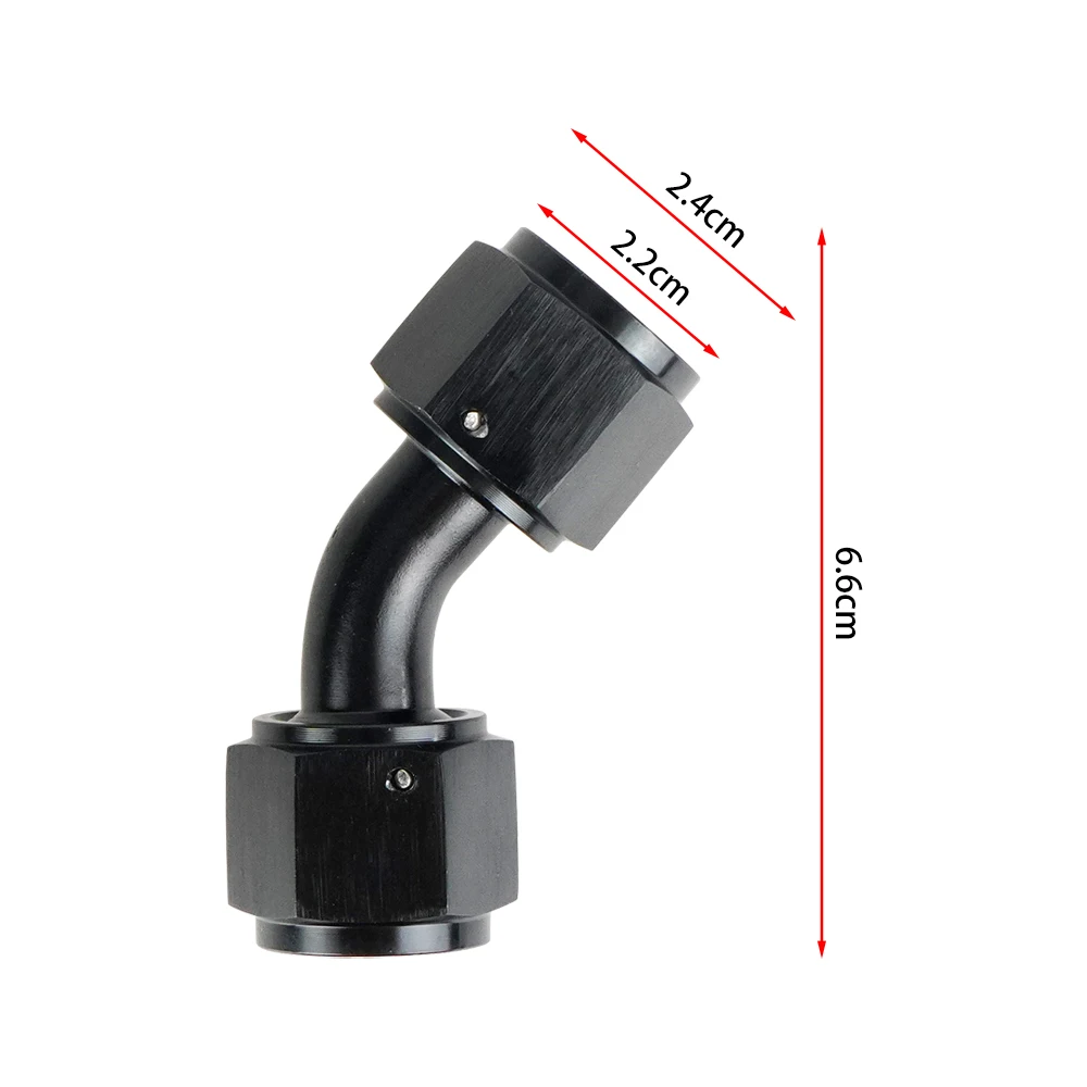 

Универсальный Переходник AN4, AN6, AN8, AN10, переходник с внутренней резьбы на внутреннюю резьбу, 0/45/90 градусов, для шланга, с внутренней резьбой