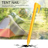 12pcs outdoor tent nails beach mat nail outdoor camping windproof fixed plastic nails pile anchors awning tent nail