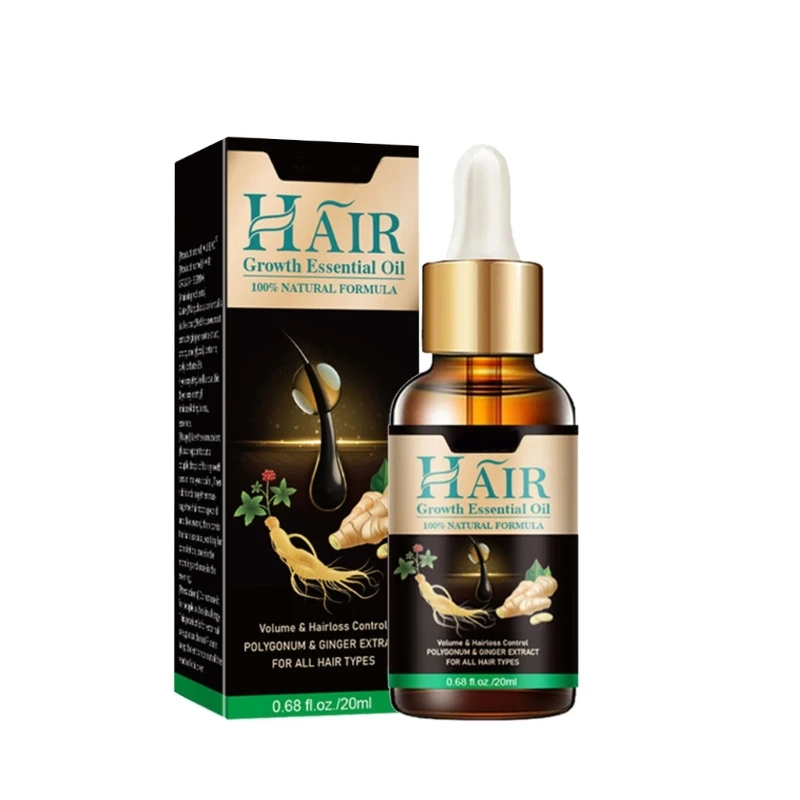 

Q1QD Essential Oil for Hair Growth Strengthening Oils for Dry Scalp Treatment Hair Oil for Enhanced Shine 0.7Oz