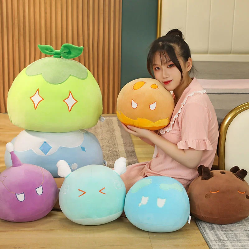 

30/40/50 см Genshin Impact Slime плюшевая аниме лампа плюшевая кукла подушка Kawaii плюшевая мягкая набивная плюшевая игрушка для детей