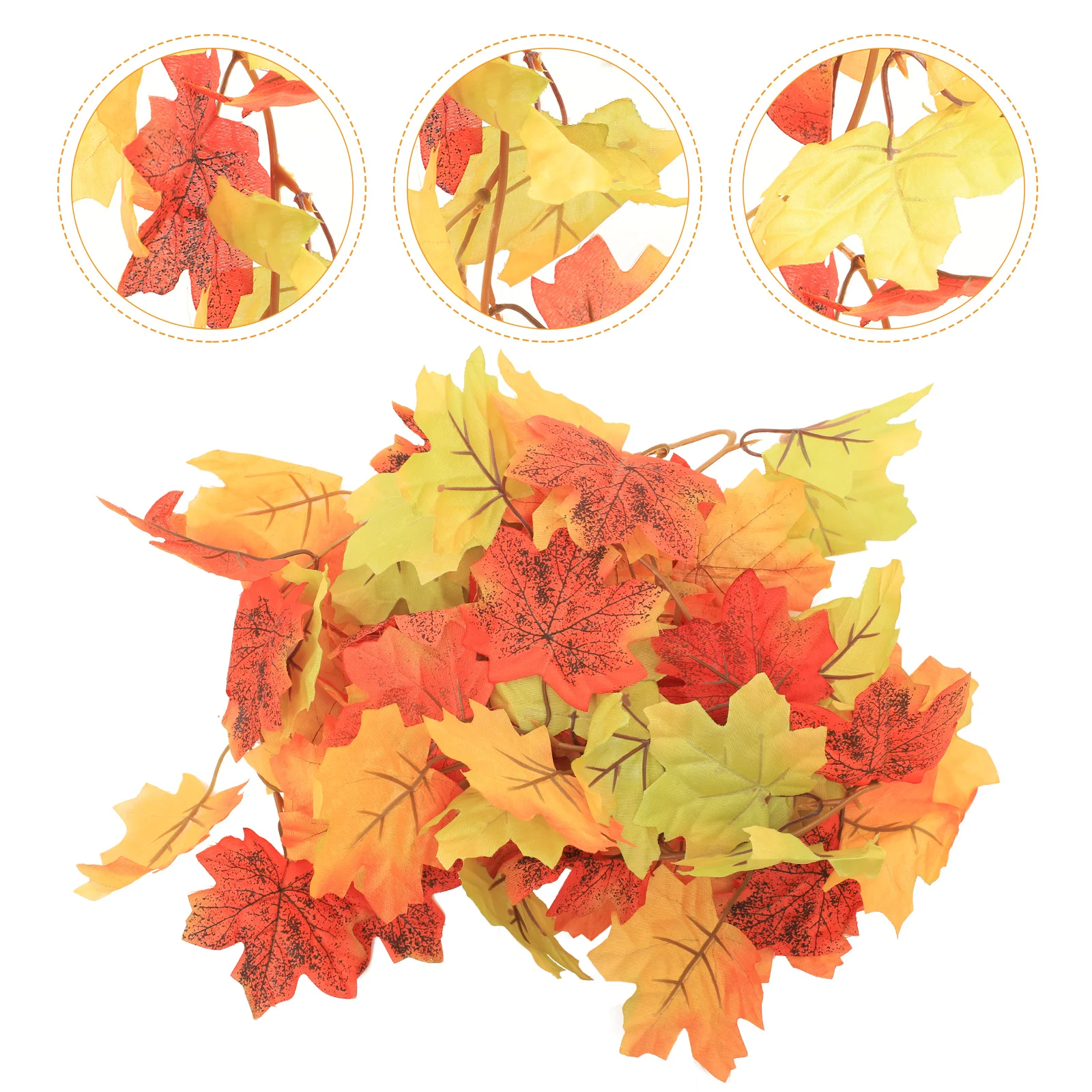 

Maple Garland Autumn Vine Leaf Hanging Fall Thanksgiving Vines Foliage Leaves Decor Harvest Fake Artificial Leave Swagrattan