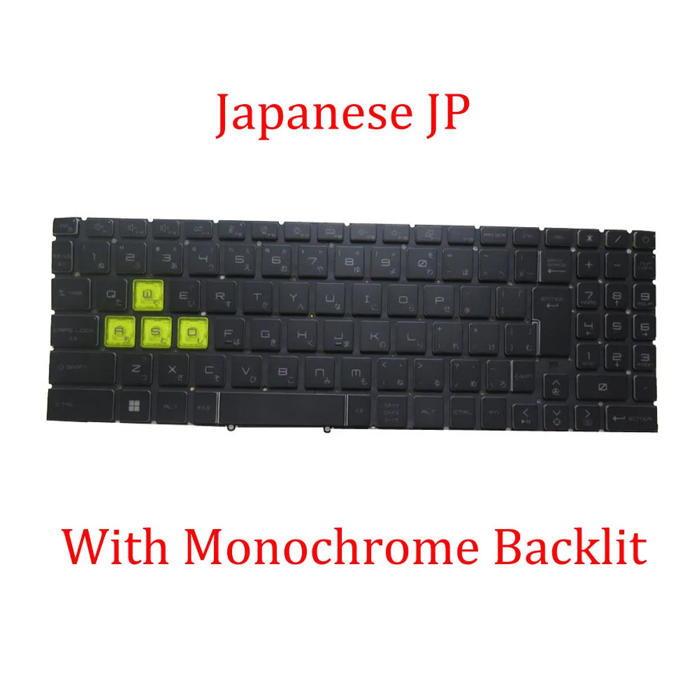 Клавиатура GR JP TW AR HG с подсветкой для MSI Sword 17 A12UD A12UE A12UCX A12VE A12VF A13UCX A13UDX A13V A13VE A13VF