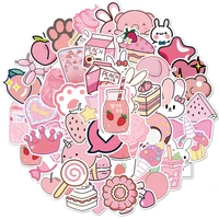 103050pcs cute cartoon pink girl personality decoration suitcase computer notebook skateboard water cup waterproof sticker