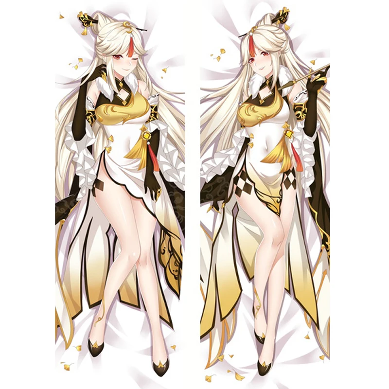 

60x180cm Anime Game Genshin Impact Ning Guang Dakimakura Pillowcase Body Hugging Cushion Cover Doulble Side Printed Pillow Case
