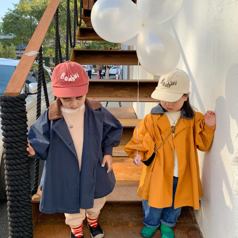 

Длинная куртка в Корейском стиле, детская Весенняя верхняя одежда на молнии, куртки для девочек, детская ветровка в стиле мальчиков, осенняя модная детская толстовка, 2022