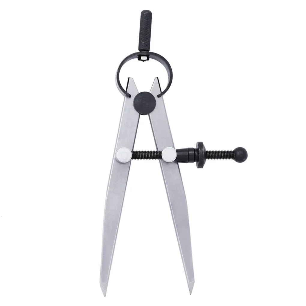 

Carbon steel Scriber Divider Wheel Compass Leather Stitch Hole Distance Measure Compass Leather Divider Tool