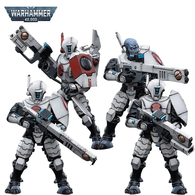 

В наличии JOYTOY Warhammer 40K 1/18 T 'au Empire Fire Warrior 01 02 03 04 4 шт./комплект Ver. ПВХ аниме экшн-фигурки солдат модель игрушка