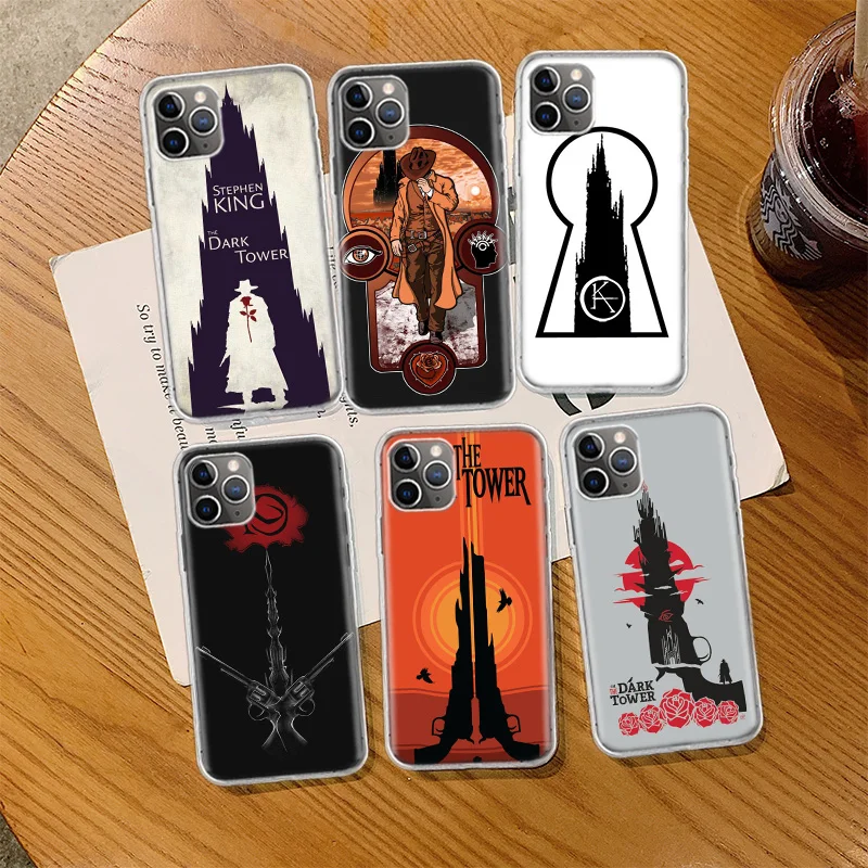 Чехол для телефона Stephen King The Dark Tower Iphone 14 13 15 16 Pro Max Plus Apple 11 12 Mini X XS XR прозрачный