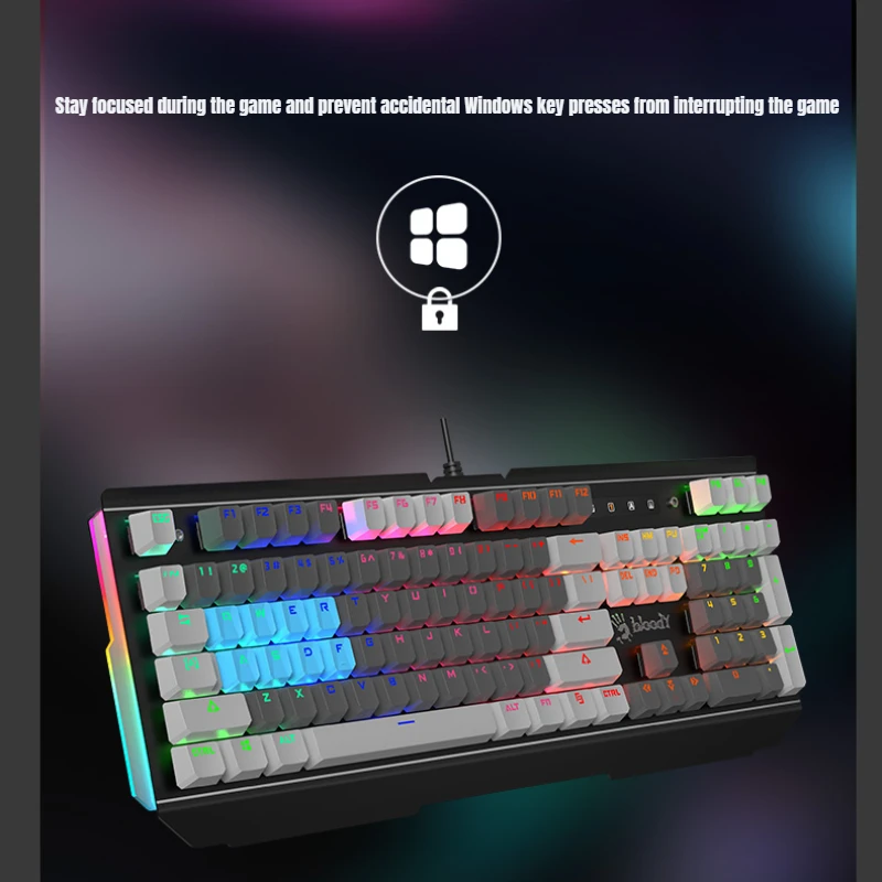 A4tech Bloody B220N Проводная механическая клавиатура RGB со смешанным светом