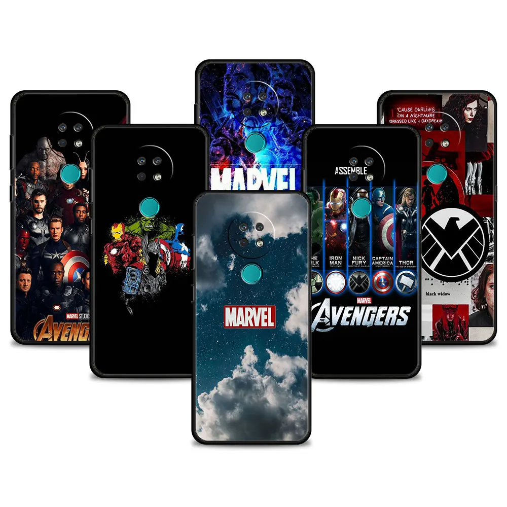 

Phone Funda Shockproof For Nokia 2 7 1 2 5 5 4 3 2 8 G20 X10 G21 G10 G50 XR20 G11 X20 X100 C20 Marvel Hero Logo