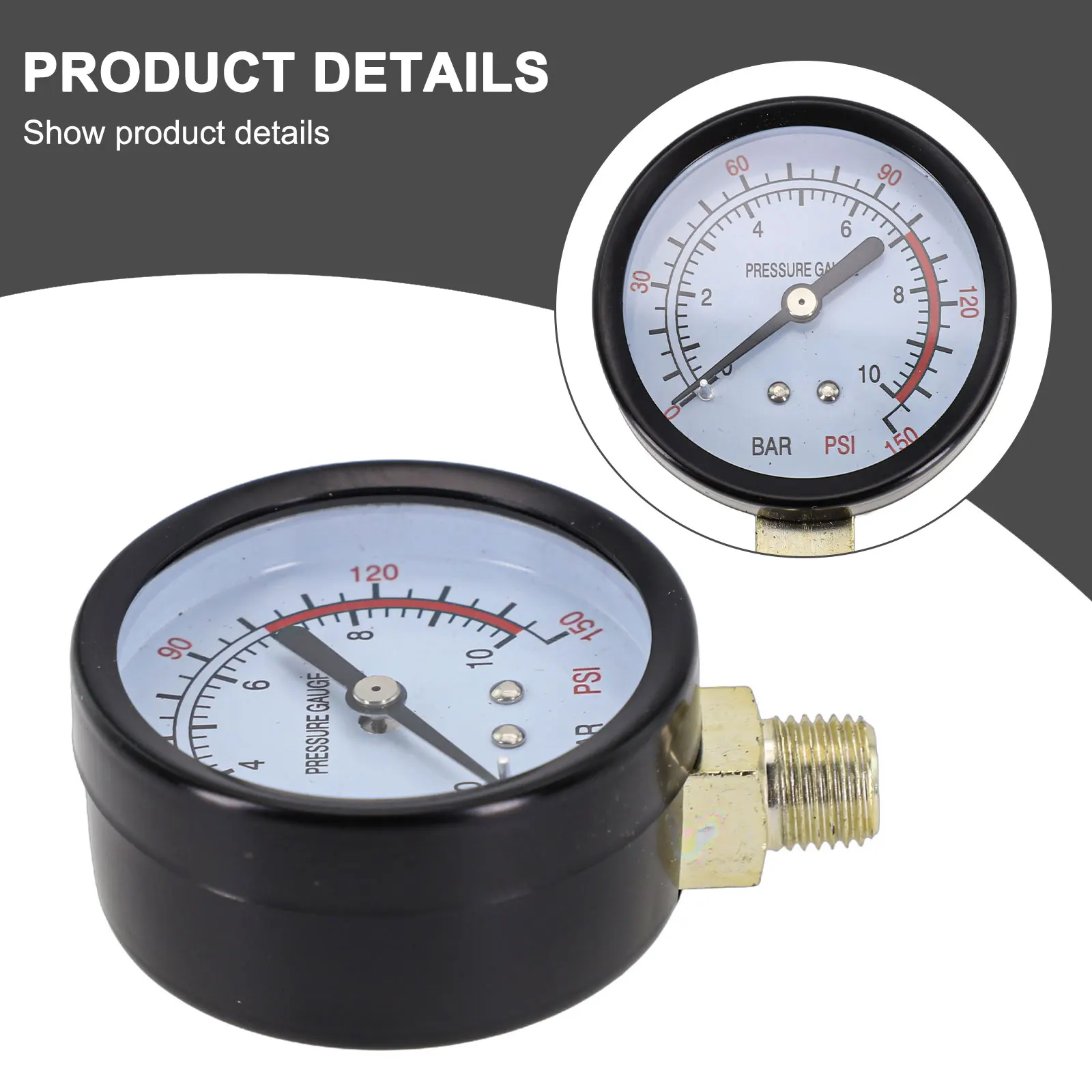 1 шт. манометр для воздушного компрессора Y60 0-1 6 МПа 0-230PSI фильтр воды